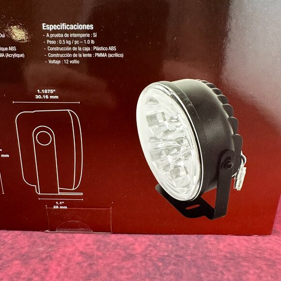 AXXENT LED BLAZER INTERNATIONAL AX4050K 4" ROUND AUXILIARY LIGHT KIT, 12 V NEW - Picture 6 of 10